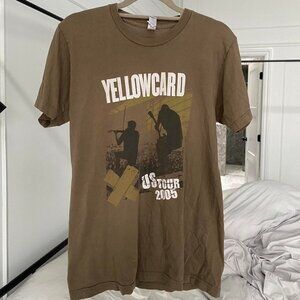 Yellowcard Y2K 2005 Concert Merch US Tour Alt Indie Rock Band Tee Shirt Small
